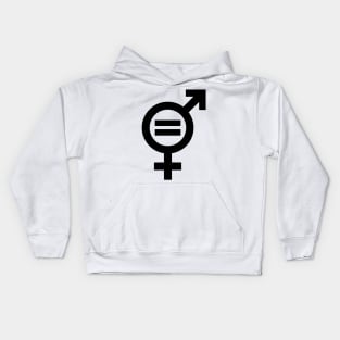 Gender Equality (in black) Kids Hoodie